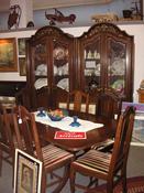 Duncan Phyfe DR Table w/6 Chairs, 3 Leaves & Pads $450.00