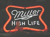 Miller High Life Neon Sign 26"x20" $125.00