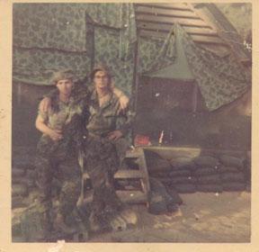 Bill Clark on left KIA 8-4-1970 2nd squad 6th platoon, 1st Force Recon Co. Team IP SWITCH Submitted by Arthur Bradshaw on right... 