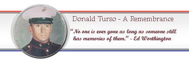 A memorial website for Donald Turso 