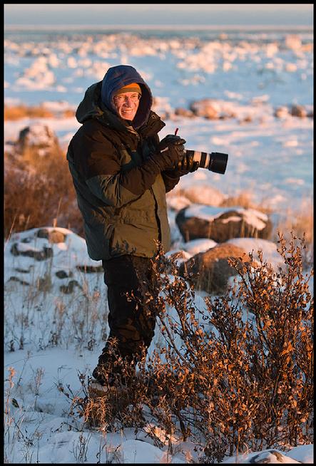 E.J. Peiker A balmy 25 below in the Arctic, Hudson Bay...