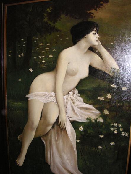 Portrait of a Nude Lady by Henry Carling