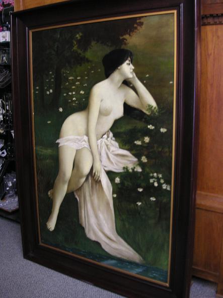Portrait of a Nude Lady by Henry Carling