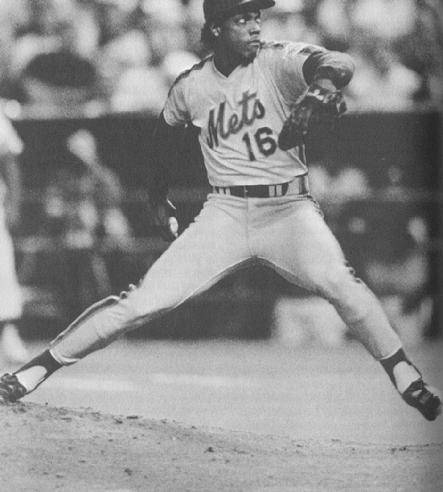 Dwight Gooden steps into  his pitch. Fans looked up to the matchup that would pit the two leagues' most dominating pitchers against each other...