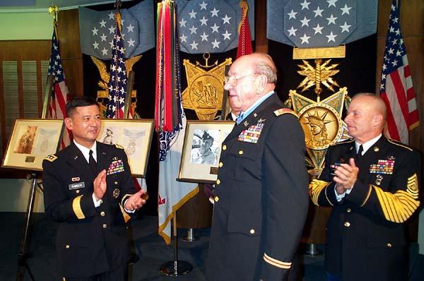 Ed Freeman was inducted into the Pentagon's Hall of Heroes.