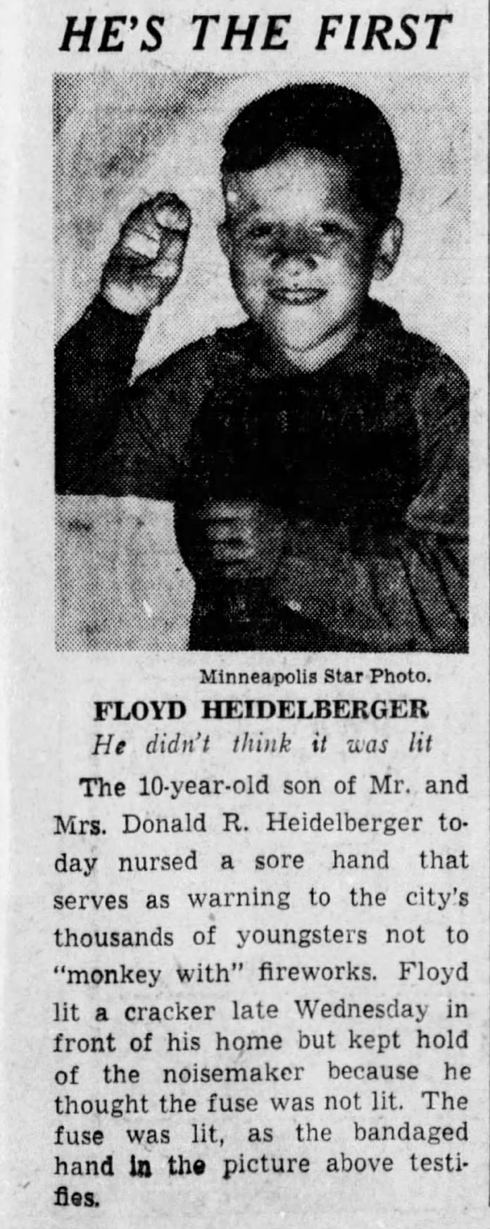 Floyd A Heidelberger Sr.