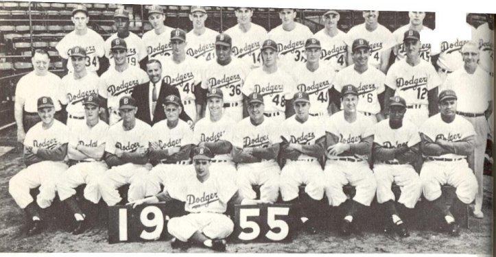 The 1955 Brooklyn  Dodgers. Many of the players on the 1955 team had played against the Yankees in other World Series. They were determined that their fans would not have to wait another year to see the Dodgers win the Fall Classics.