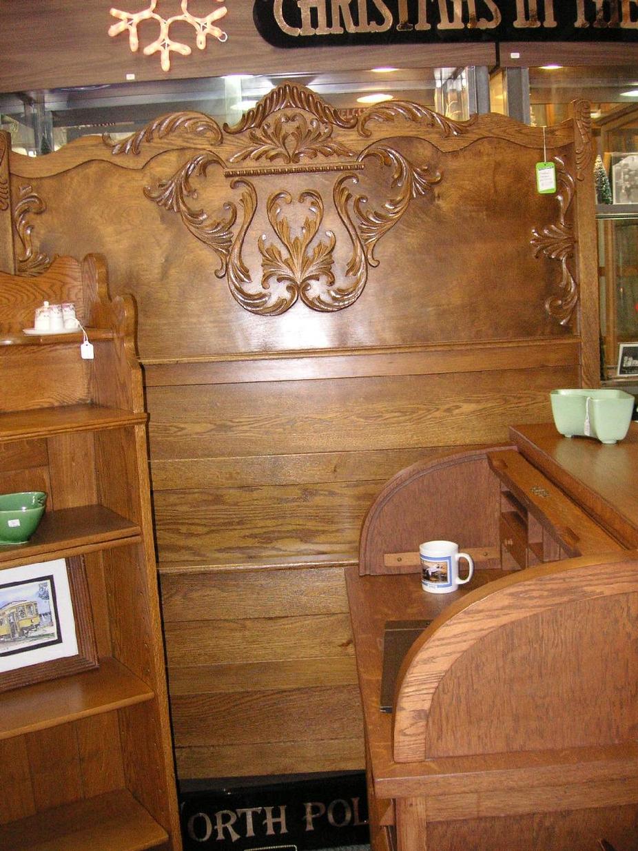 Antique Oak Bed Frame - $425.00