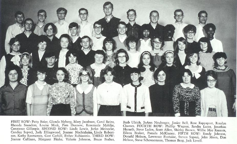 North High School German Club 1966